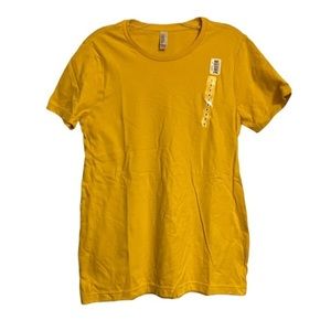 American Apparel golden yellow sustainable collection organic cotton sz M